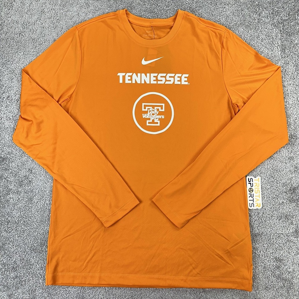 Tennessee Lady Volunteers Shirt Mens Medium Orange Nike Dri Fit PE Team Issue
